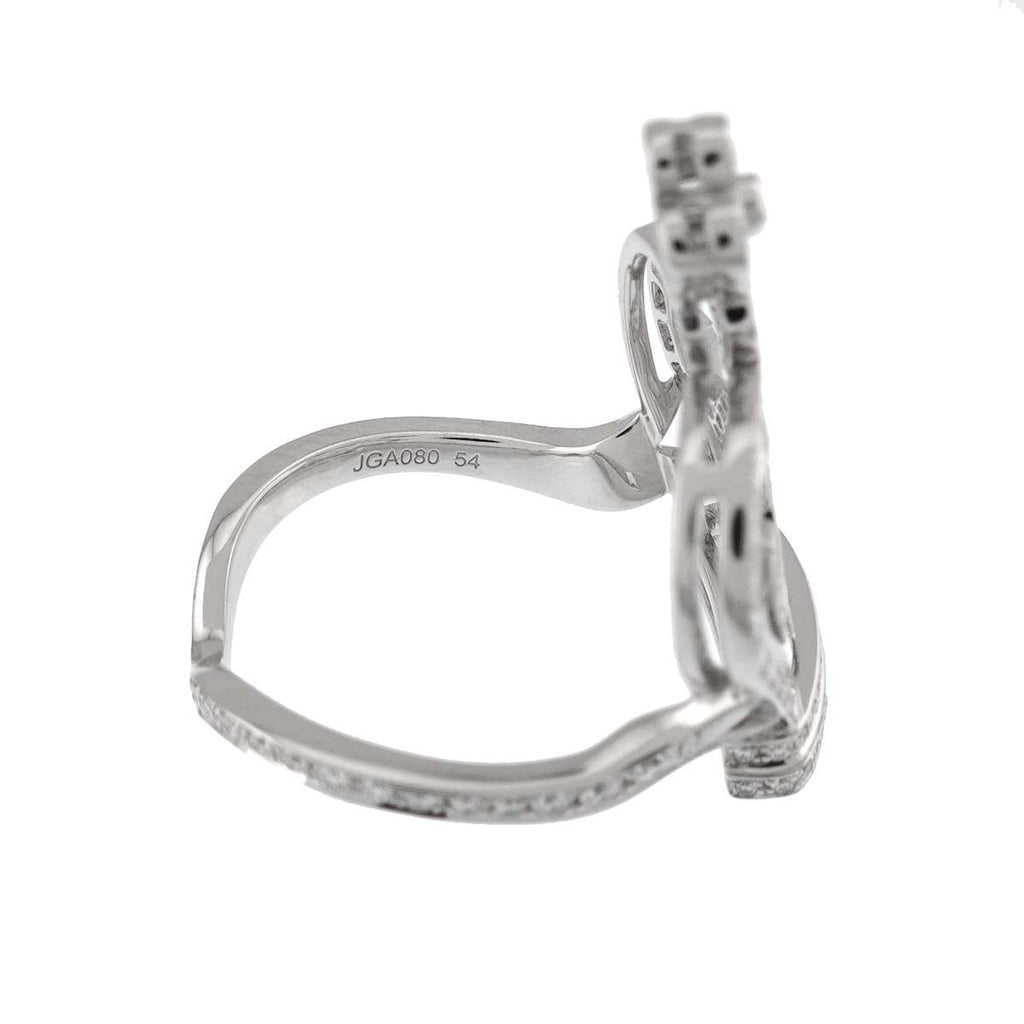 Louis Vuitton Bague Crown 54 Ring Diamond 18k White Gold — view 4