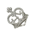 Louis Vuitton Bague Crown 54 Ring Diamond 18k White Gold