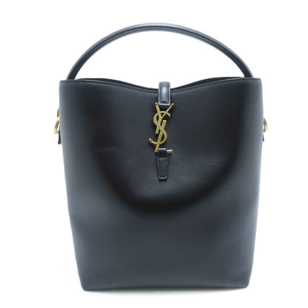 Saint Laurent le 37 Small Bucket Bag Black Leather