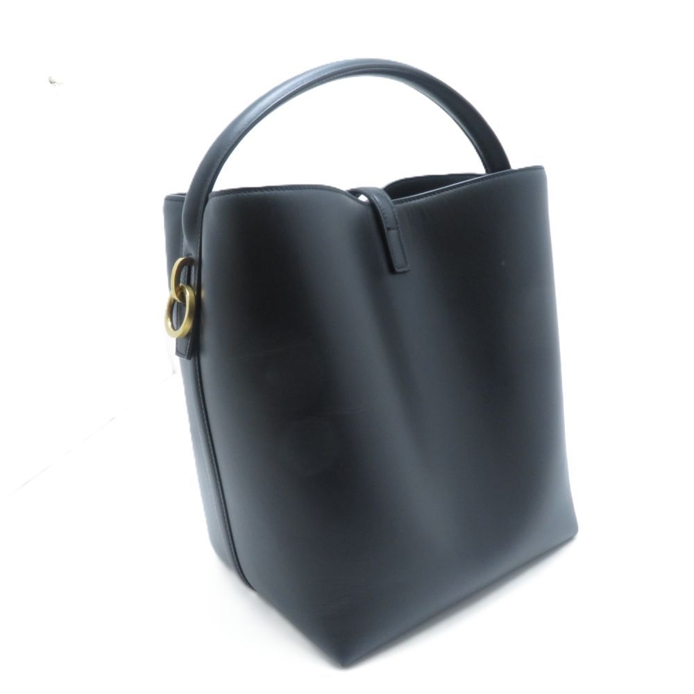 Saint Laurent le 37 Small Bucket Bag Black Leather — view 2
