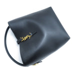 Saint Laurent le 37 Small Bucket Bag Black Leather — view 4