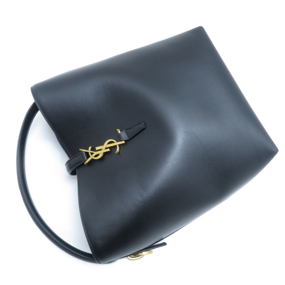Saint Laurent le 37 Small Bucket Bag Black Leather — view 4