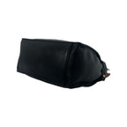 Fendi Flip Logo Suede Leather 2-Way Shoulder Bag Black Brown Red — view 8