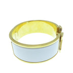 Hermes Clic Clac H GM White Gold Bangle Bracelet — view 2