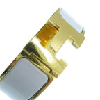 Hermes Clic Clac H GM White Gold Bangle Bracelet — view 7