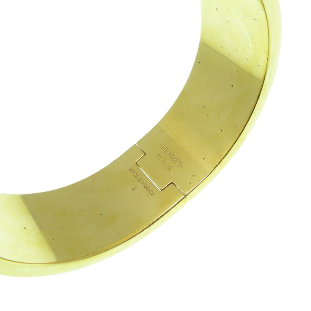 Hermes Clic Clac H GM White Gold Bangle Bracelet — view 5
