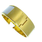 Hermes Clic Clac H GM White Gold Bangle Bracelet — view 8
