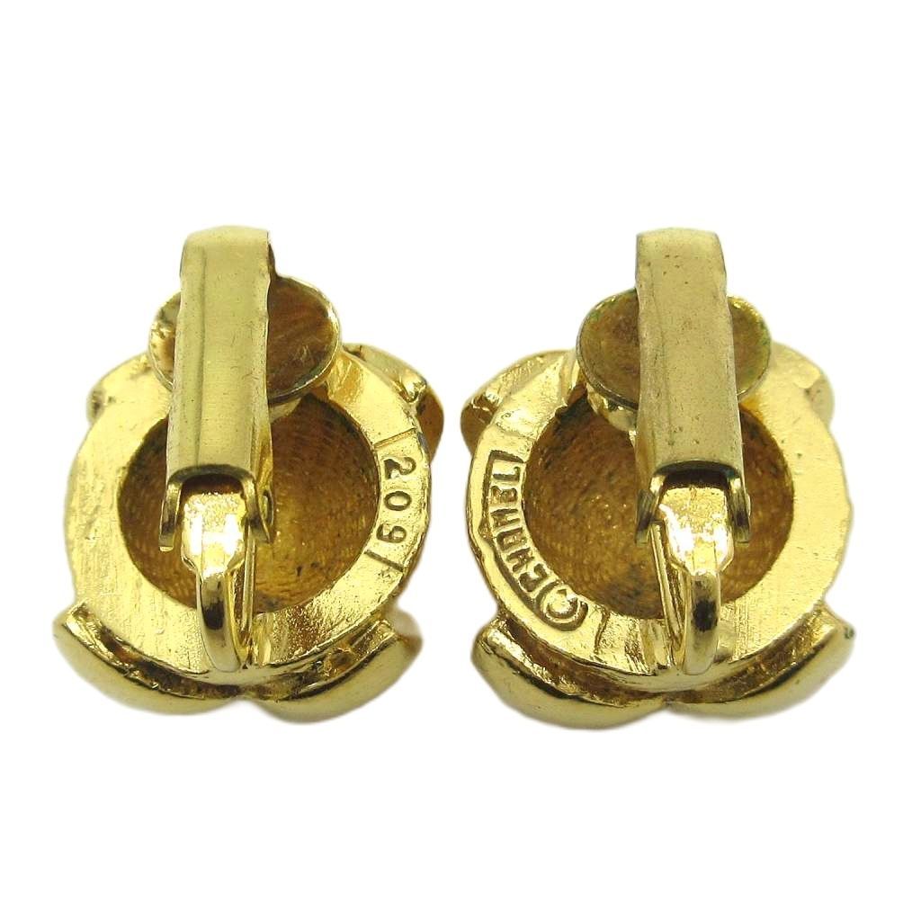 Chanel CC Logo Earrings Gold 209 Vintage — view 2