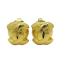 Chanel CC Logo Earrings Gold 209 Vintage