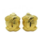 Chanel CC Logo Earrings Gold 209 Vintage
