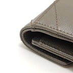 Saint Laurent Small Envelope Wallet Leather Gray Silver — view 8