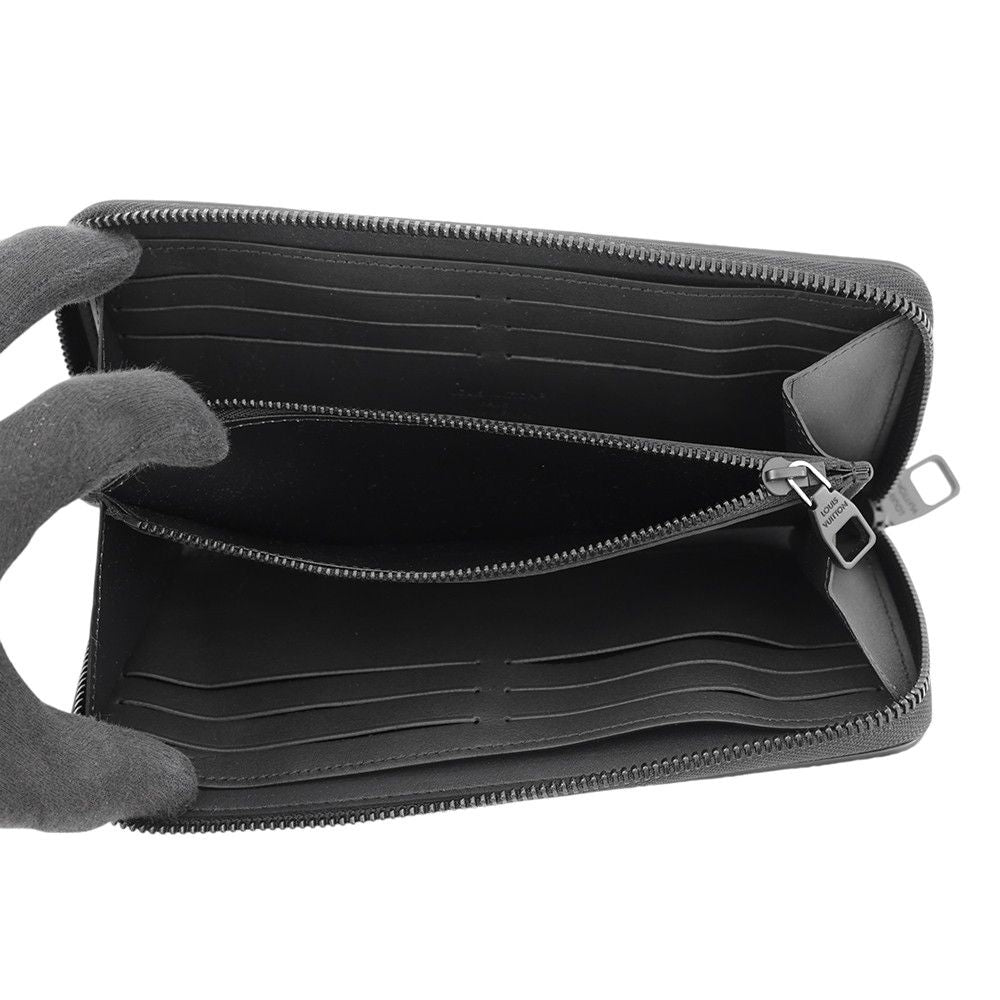 Louis Vuitton Wallet Zippy Horizontal LV Aerogram Black — view 4
