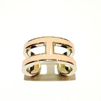 Hermes Pop H Mini Ear Cuff Earrings Rose Dragee SS Enamel