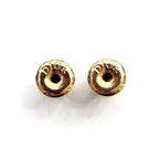 Dior Earrings CD Logo Pink Gold Crystal Faux Pearl — view 4