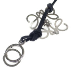 Loewe Anagram Charm Key Holder Calfskin Palladium Black — view 3