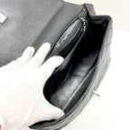Chanel Top Handle Bag Black Caviar Handbag — view 8