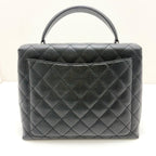 Chanel Top Handle Bag Black Caviar Handbag — view 2