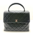 Chanel Top Handle Bag Black Caviar Handbag