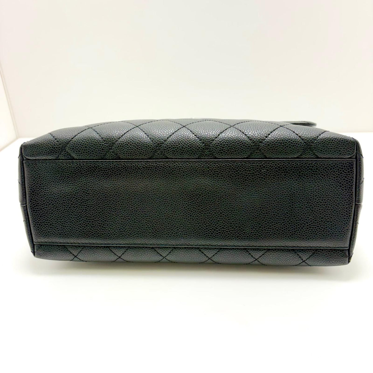 Chanel Top Handle Bag Black Caviar Handbag — view 4