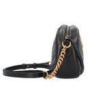 Gucci Small GG Marmont Shoulder Bag Leather Black — view 4
