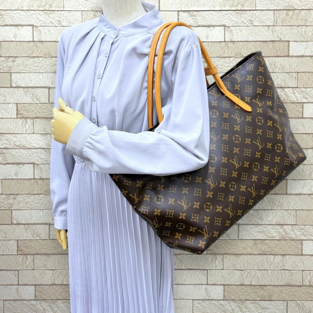 Louis Vuitton Raspail MM Monogram Tote Bag Canvas Brown — view 2