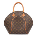 Louis Vuitton Ellipse MM Monogram Handbag Canvas Brown