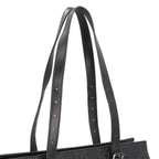 Gucci Medium GG Embossed Tote Bag Black — view 7