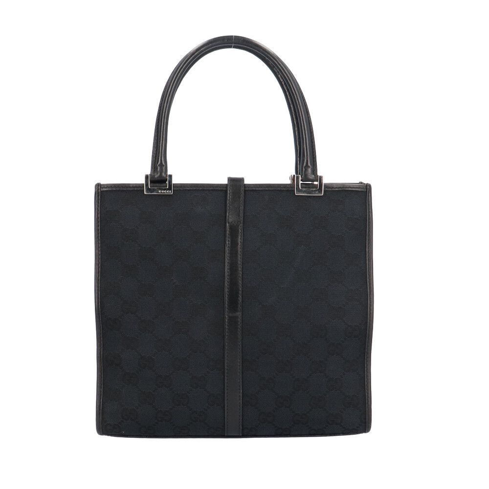 Gucci Square Shape Handbag Jackie Canvas 002 Black — view 3