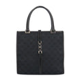 Gucci Square Shape Handbag Jackie Canvas 002 Black