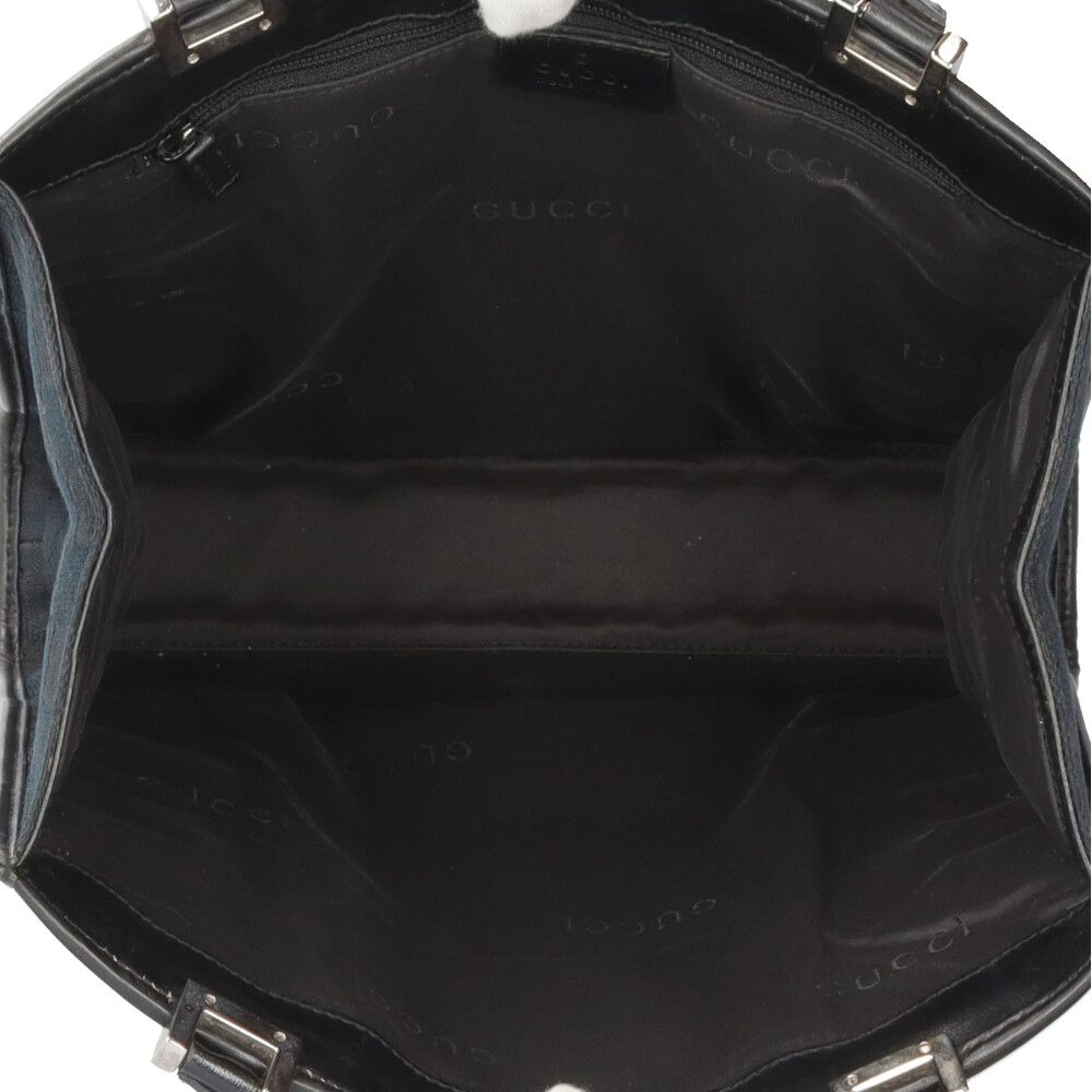 Gucci Square Shape Handbag Jackie Canvas 002 Black — view 6