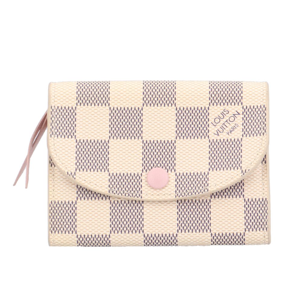Louis Vuitton Porte Monnaie Rosalie Damier Azur Coin Purse Canvas