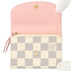 Louis Vuitton Porte Monnaie Rosalie Damier Azur Coin Purse Canvas — view 5