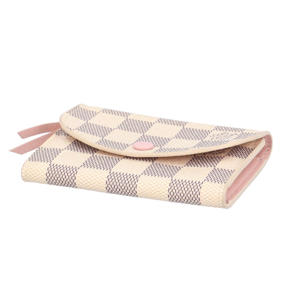 Louis Vuitton Porte Monnaie Rosalie Damier Azur Coin Purse Canvas — view 4