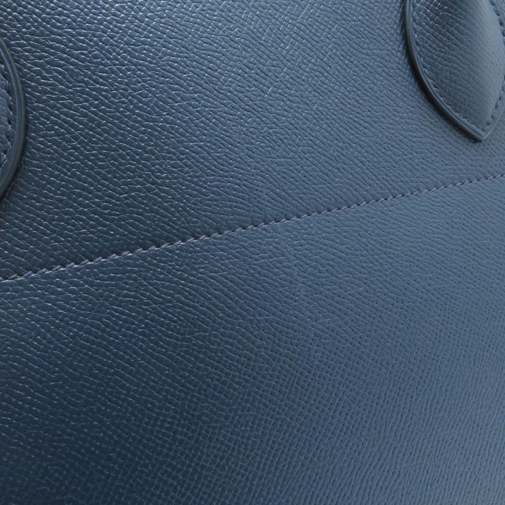 Hermes Bolide 35 Navy Shoulder Bag Courchevel — view 7