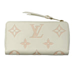 Louis Vuitton Zippy Wallet Bicolor Monogram Empreinte Leather Latte White — view 2