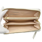 Louis Vuitton Zippy Wallet Bicolor Monogram Empreinte Leather Latte White — view 3