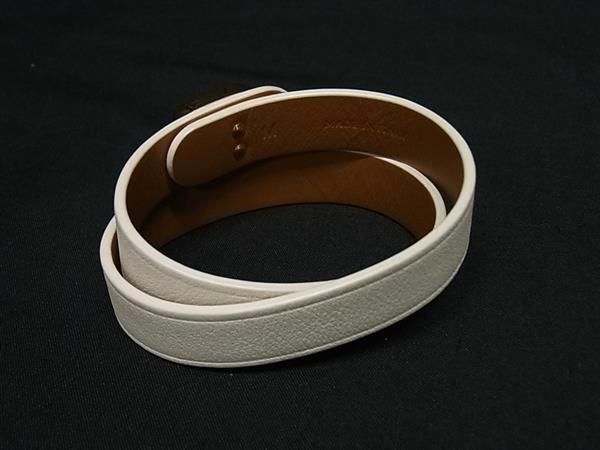 Dior Bracelet 30 Montaigne Double Ivory Leather Gold — view 2