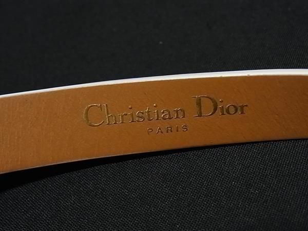 Dior Bracelet 30 Montaigne Double Ivory Leather Gold — view 4