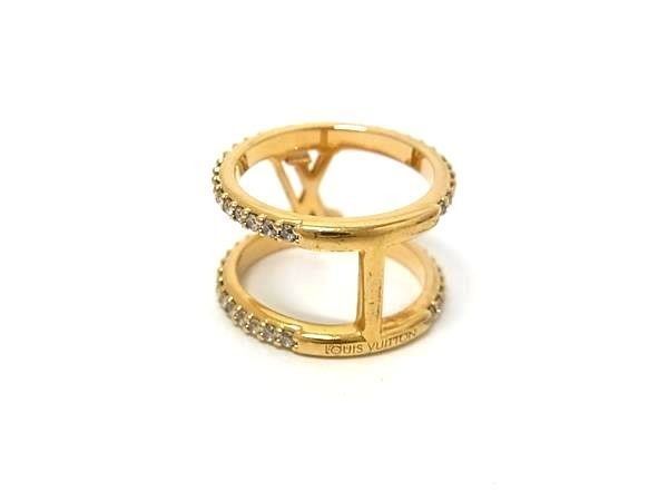 Louis Vuitton Ring LV Iconic Strass Gold Metal Rhinestone — view 2