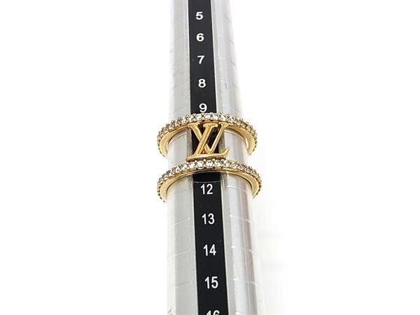 Louis Vuitton Ring LV Iconic Strass Gold Metal Rhinestone — view 3