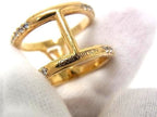 Louis Vuitton Ring LV Iconic Strass Gold Metal Rhinestone — view 4