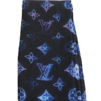 Louis Vuitton Bandeau Mahina Scarf Black Blue — view 5