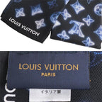 Louis Vuitton Bandeau Mahina Scarf Black Blue — view 6
