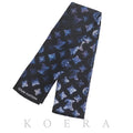 Louis Vuitton Bandeau Mahina Scarf Black Blue