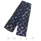 Louis Vuitton Bandeau Mahina Scarf Black Blue
