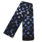 Louis Vuitton Bandeau Mahina Scarf Black Blue — view 2