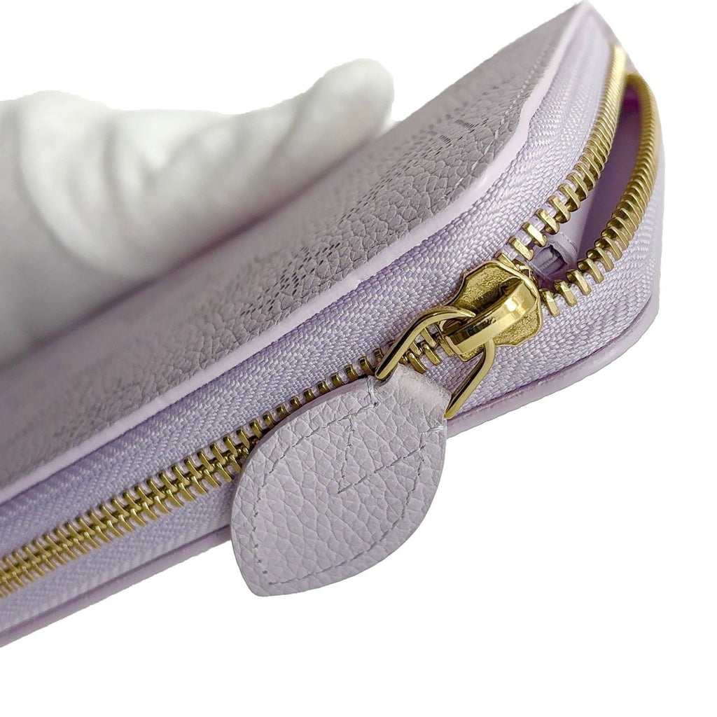 Louis Vuitton Zippy Wallet Mahina Rose Jasmine Leather Purple — view 5