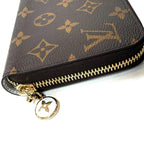 Louis Vuitton Zippy Wallet Monogram Azur Blue Long Canvas — view 3