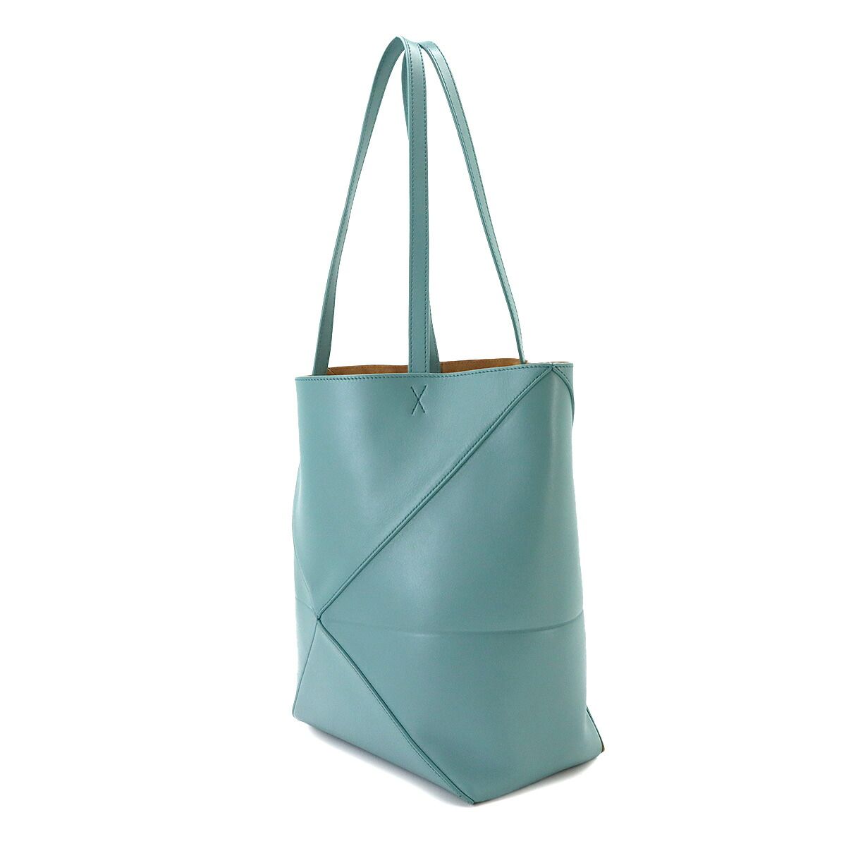 Loewe Puzzle Fold Tote Bag Medium Leather Water — view 3