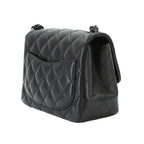 Chanel Mini Quilted Chain Shoulder Bag Lambskin Black — view 4